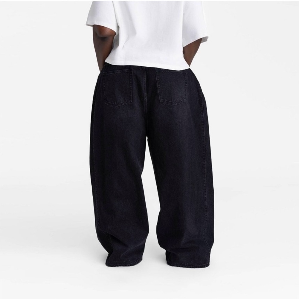 KBB by KAHLANA Women’s Wide-Leg “The Rachel Jeans’ Black Size 20 - Picture 2 of 3